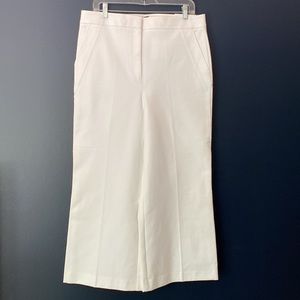 Size 12 white Ann Taylor Factory wide leg pants.